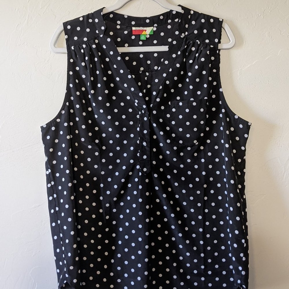 Modcloth Sleeveless Polka Dot Tunic